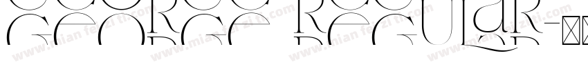 George Regular字体转换